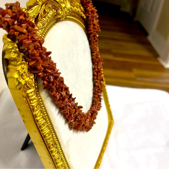 Necklace- Red Jasper chip?, 18”, NWOT, 925 clasp, weight (3.4oz), glitter look - Picture 5 of 11